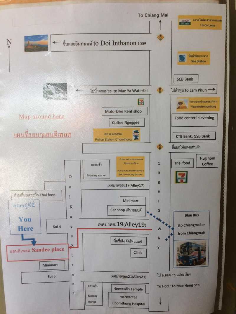 Very useful map of Chong Thom, thanks Sandee Place!