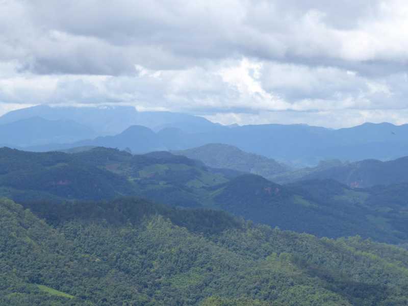 View from the highest point before we descended into Pai