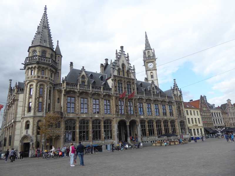 Dramatic skies and architecture in Ghent