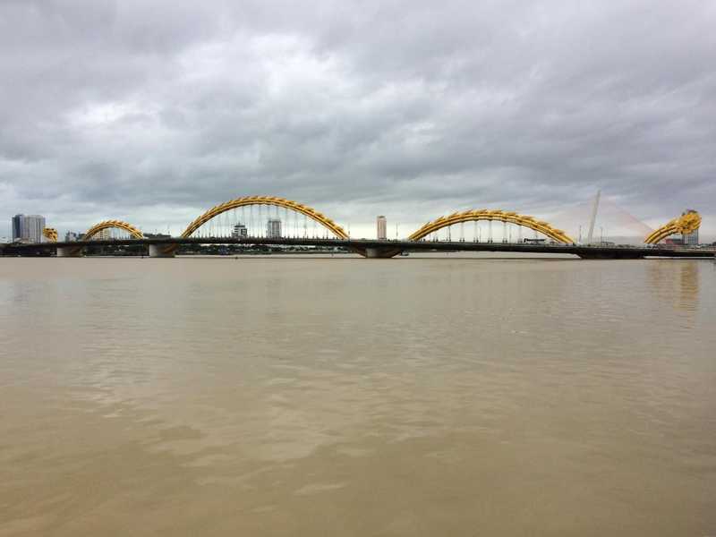 Dragon bridge. Apparently it breathes fire (and water) at 9pm on Saturdays.