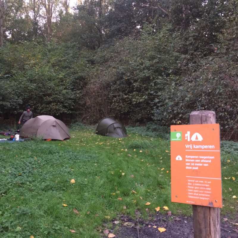 Paalkampeeren in Holland